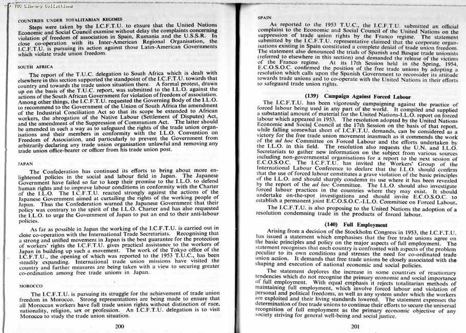 TUC Report, 1954