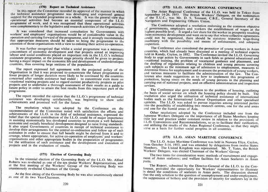 TUC Report, 1954
