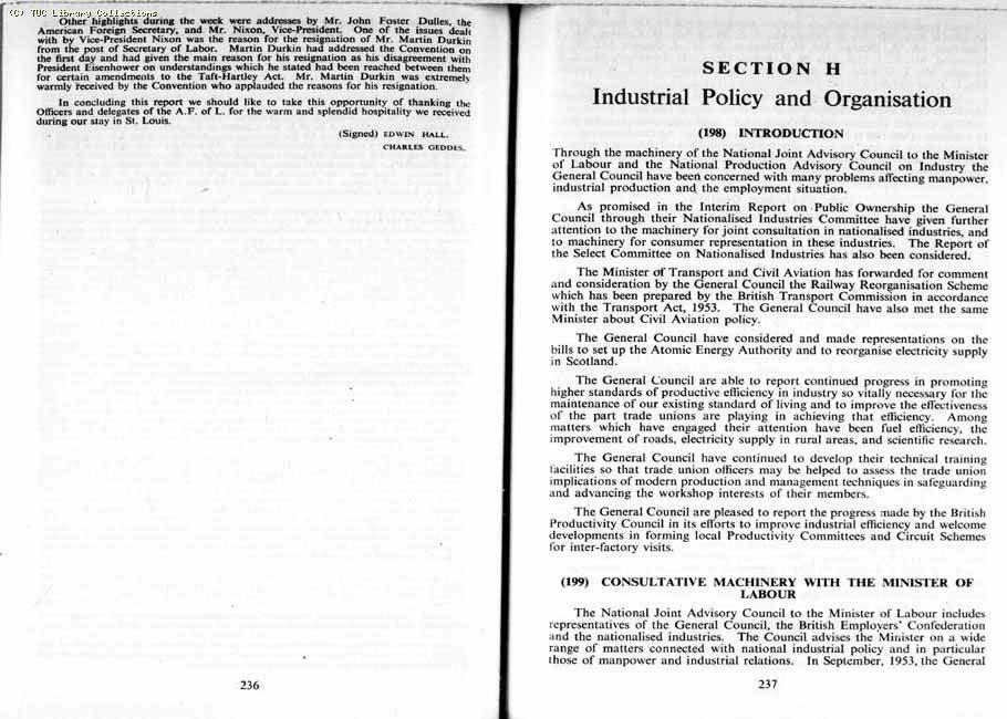 TUC Report, 1954