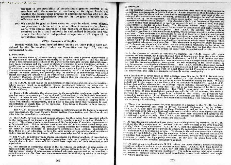 TUC Report, 1954