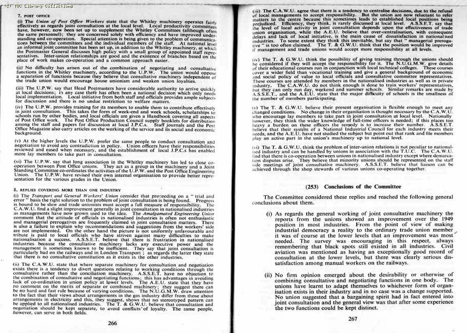 TUC Report, 1954