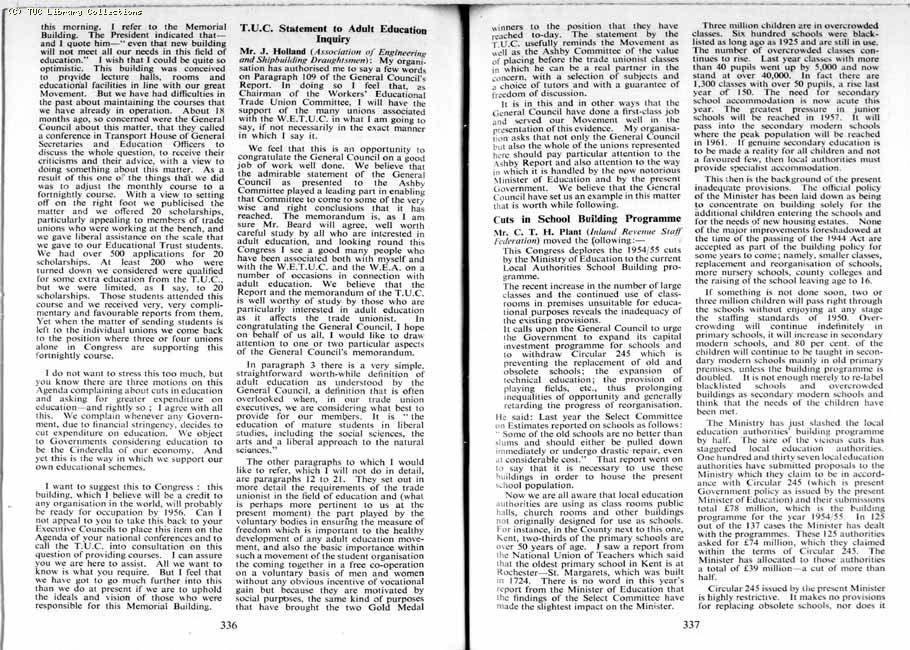 TUC Report, 1954
