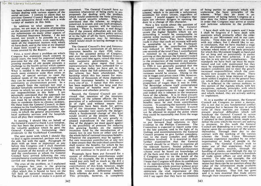 TUC Report, 1954
