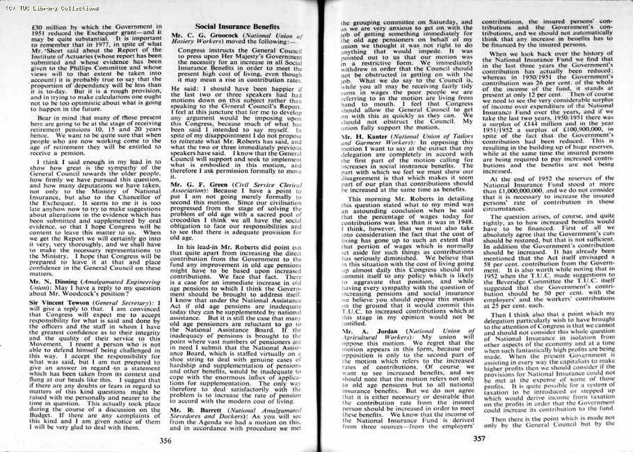 TUC Report, 1954