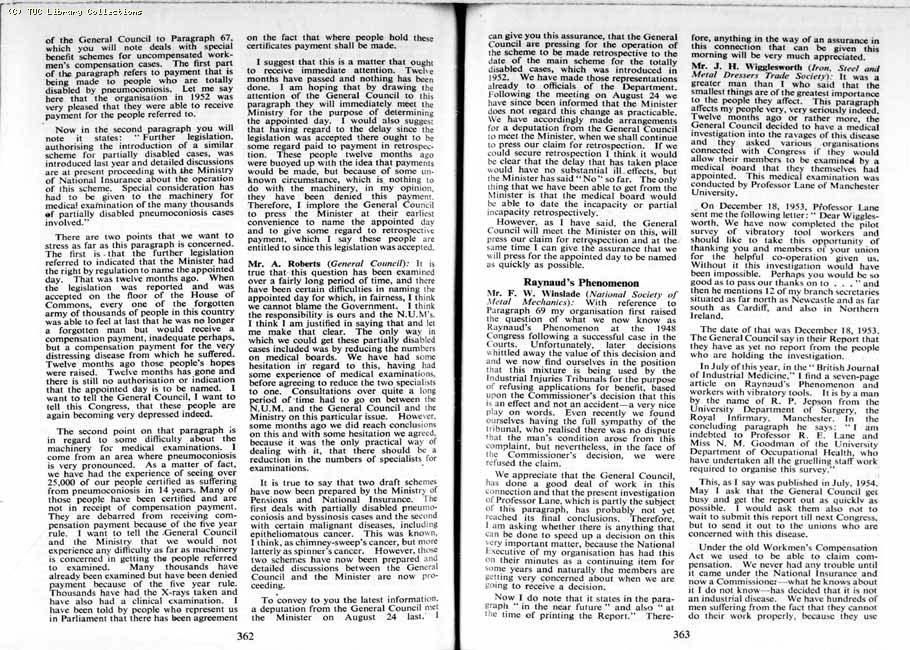 TUC Report, 1954