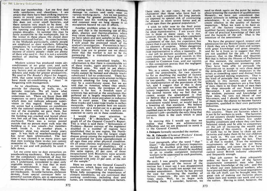 TUC Report, 1954