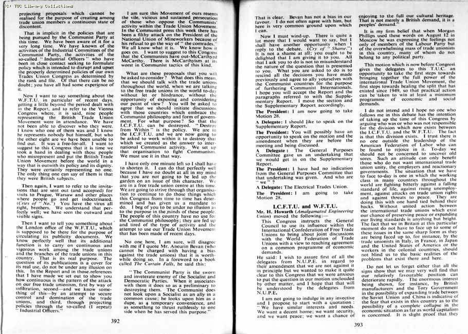 TUC Report, 1954