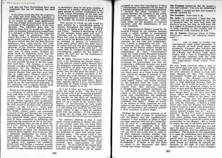 TUC Report, 1954