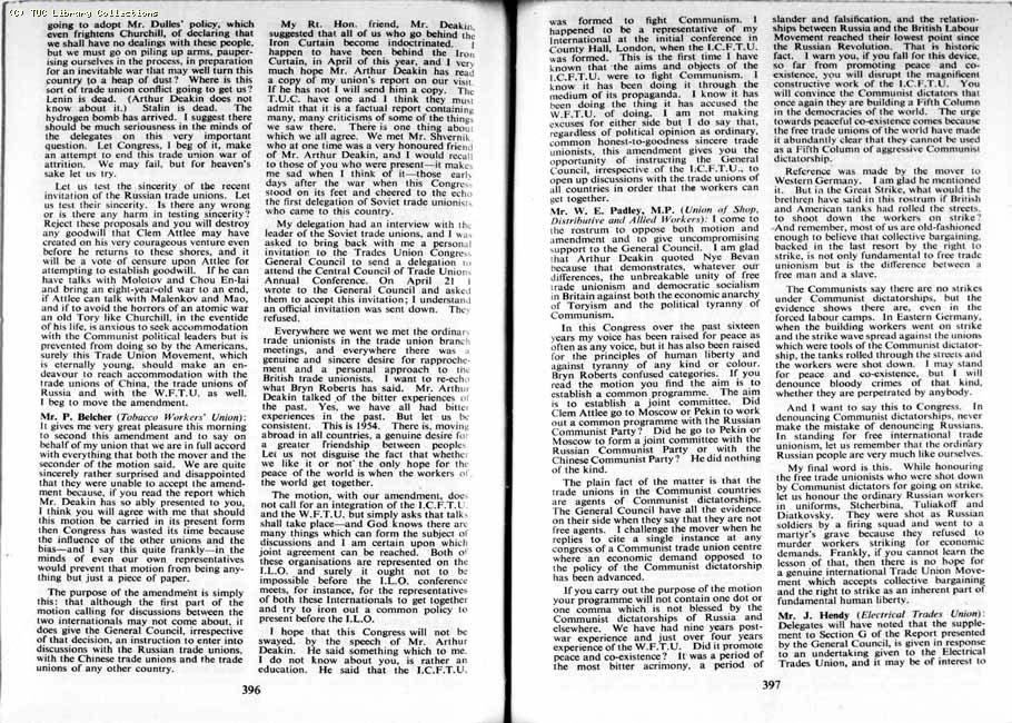 TUC Report, 1954