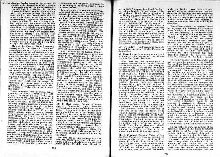 TUC Report, 1954