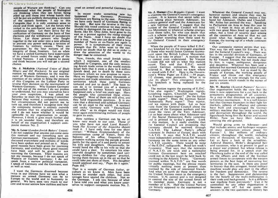 TUC Report, 1954