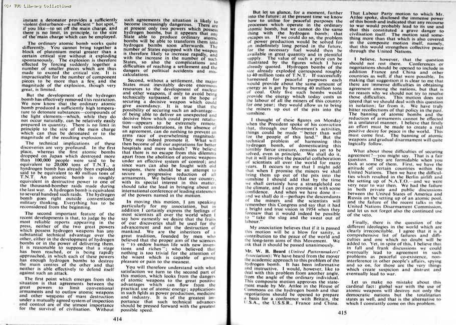 TUC Report, 1954