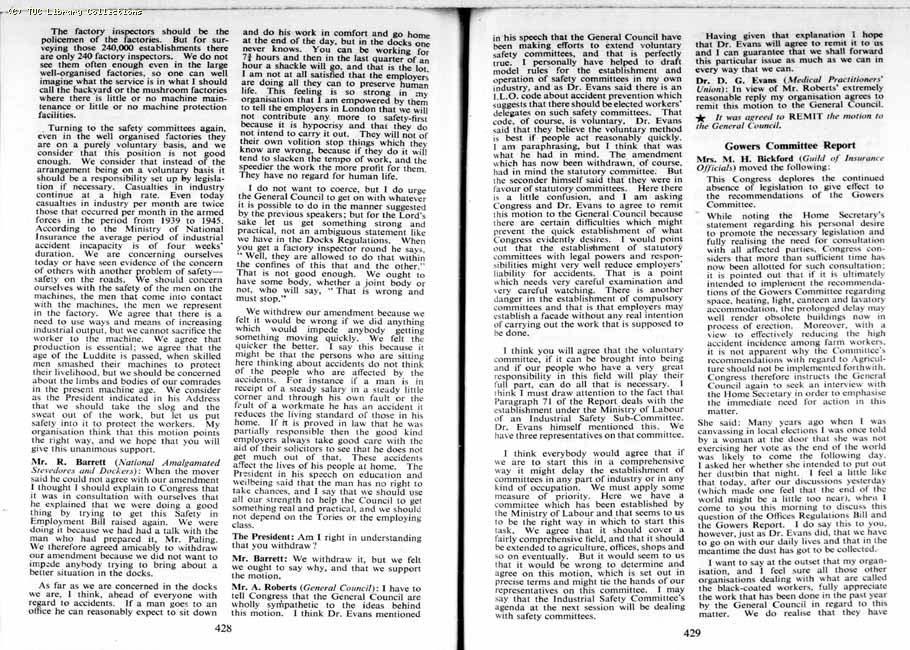 TUC Report, 1954