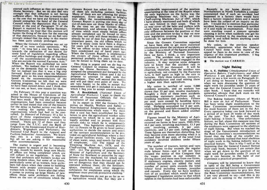 TUC Report, 1954