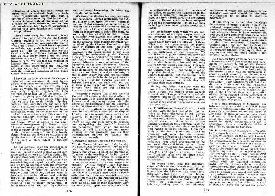 TUC Report, 1954
