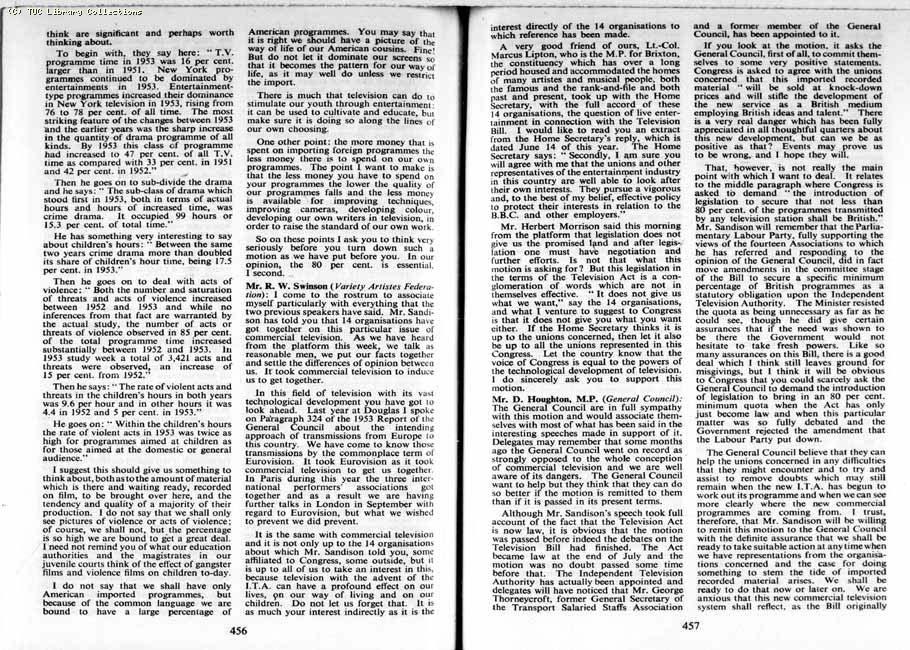 TUC Report, 1954