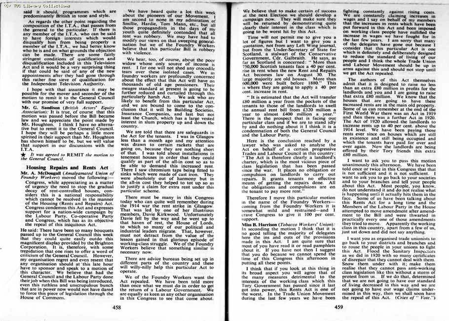 TUC Report, 1954