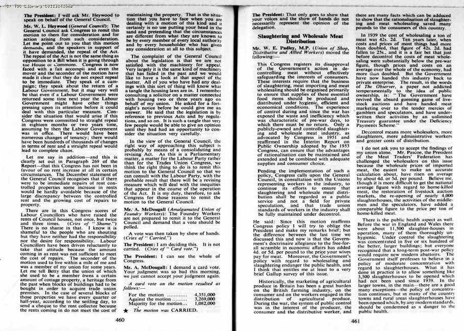 TUC Report, 1954