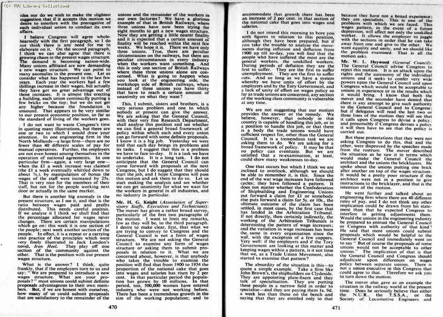 TUC Report, 1954