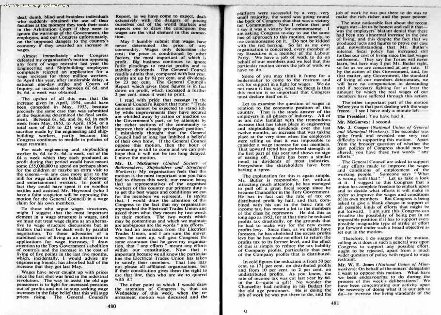 TUC Report, 1954