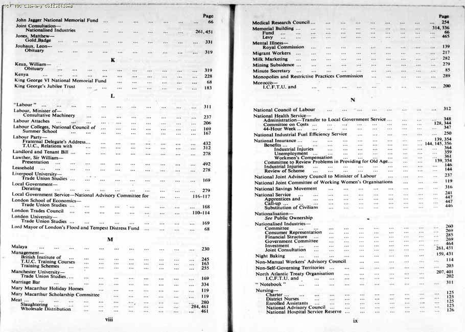 TUC Report, 1954