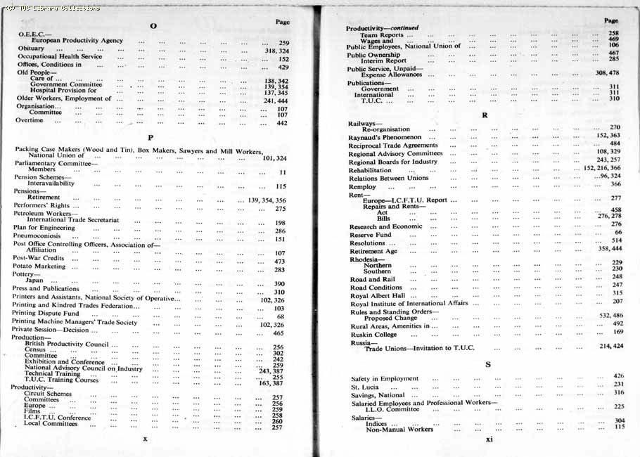 TUC Report, 1954