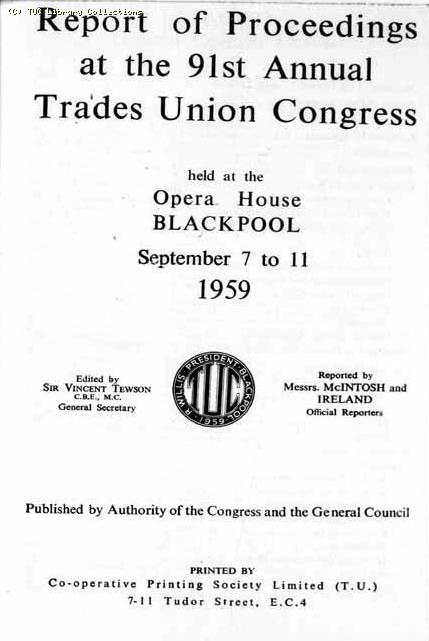 TUC Report, 1959