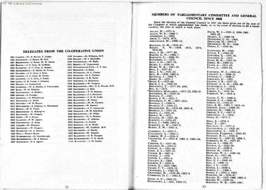 TUC Report, 1959