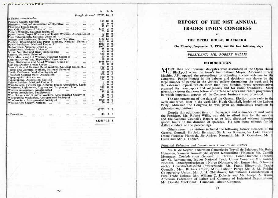 TUC Report, 1959