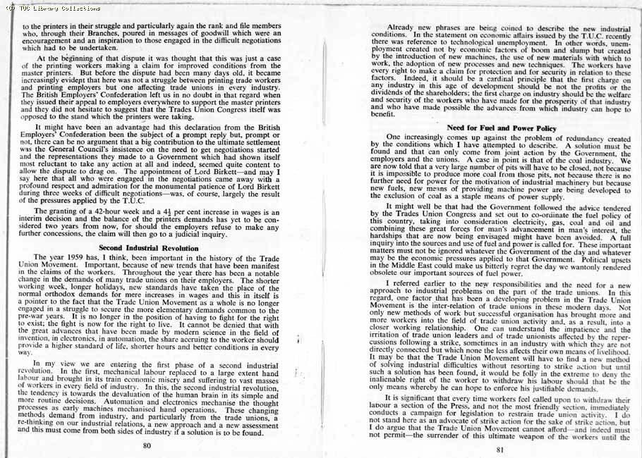 TUC Report, 1959
