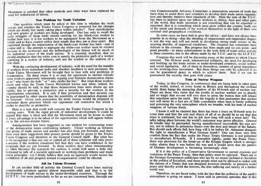 TUC Report, 1959