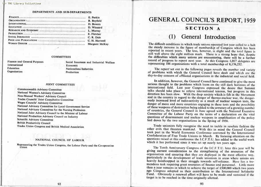 TUC Report, 1959