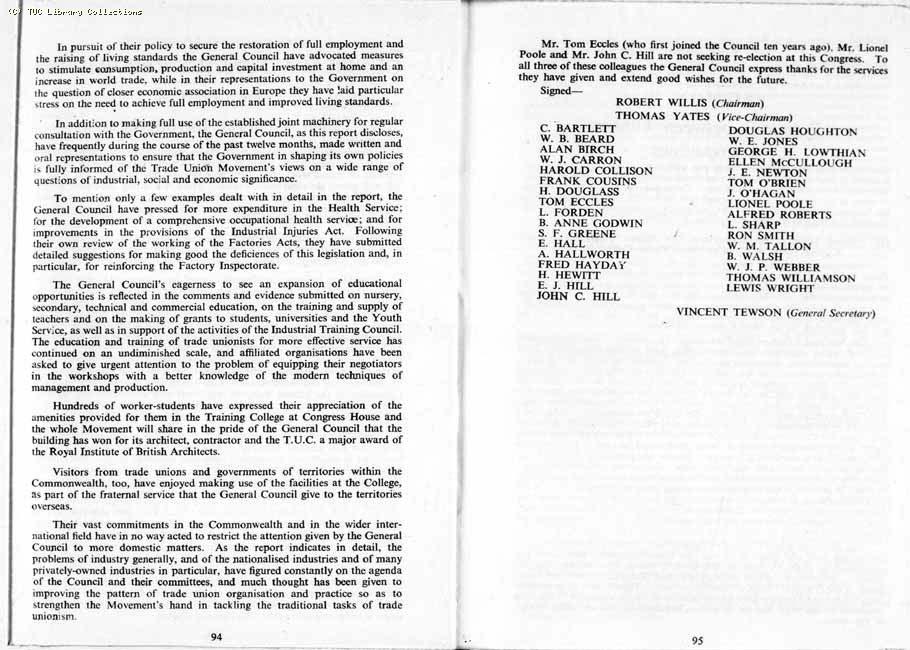 TUC Report, 1959