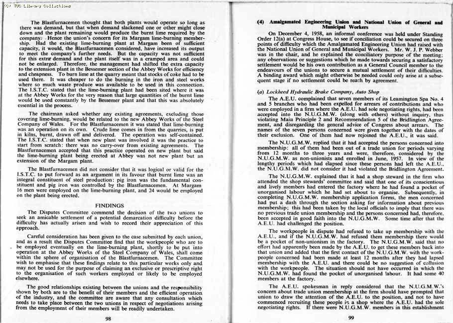 TUC Report, 1959