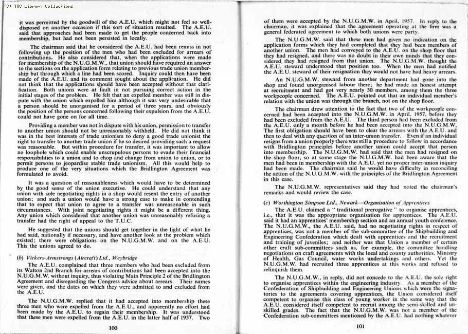 TUC Report, 1959