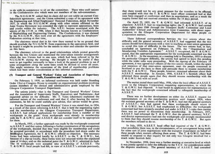 TUC Report, 1959