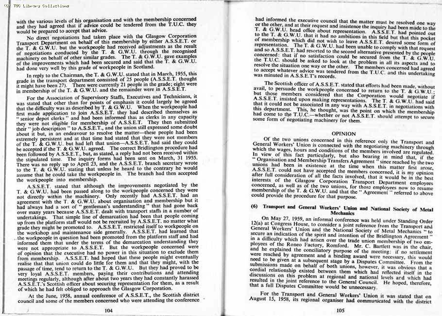 TUC Report, 1959