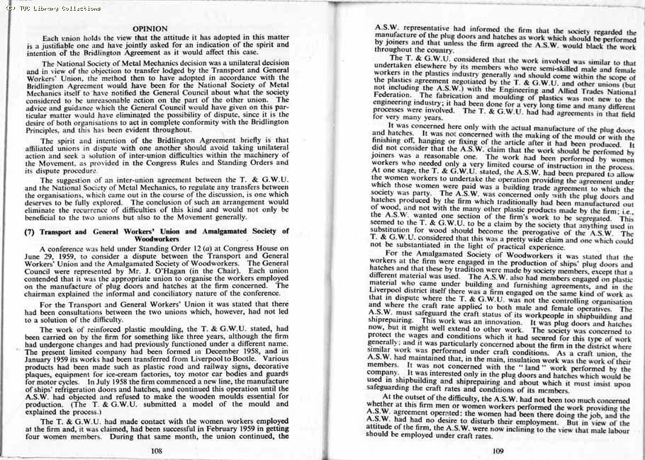TUC Report, 1959