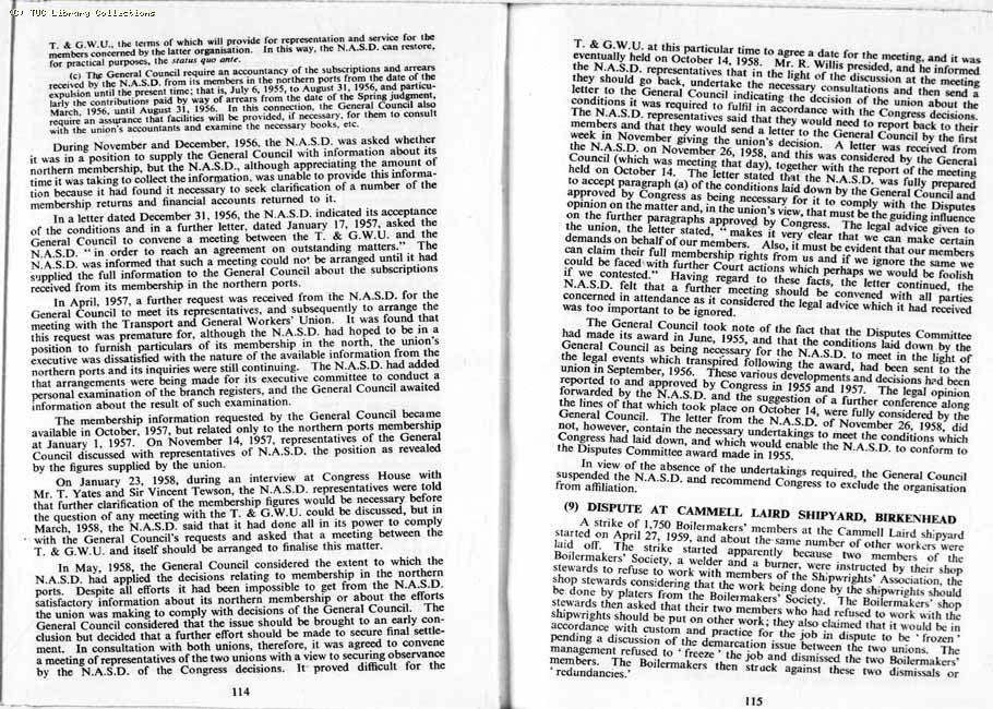 TUC Report, 1959