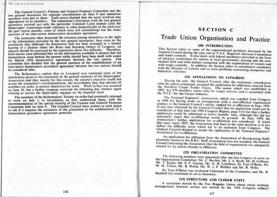 TUC Report, 1959