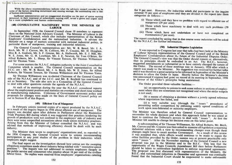 TUC Report, 1959