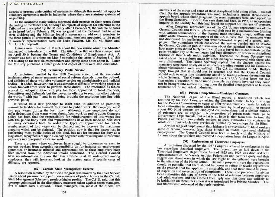 TUC Report, 1959
