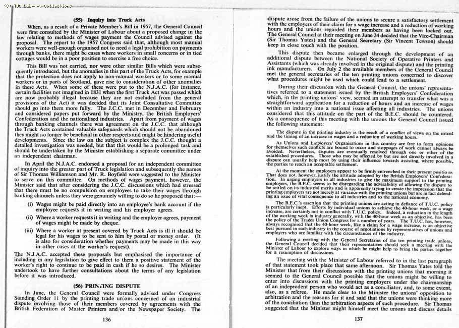 TUC Report, 1959