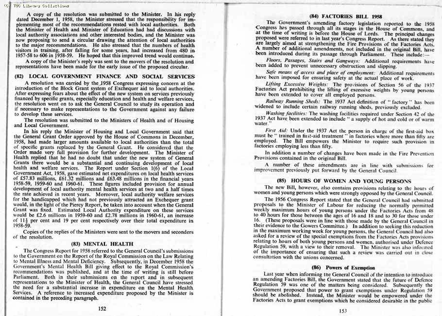 TUC Report, 1959