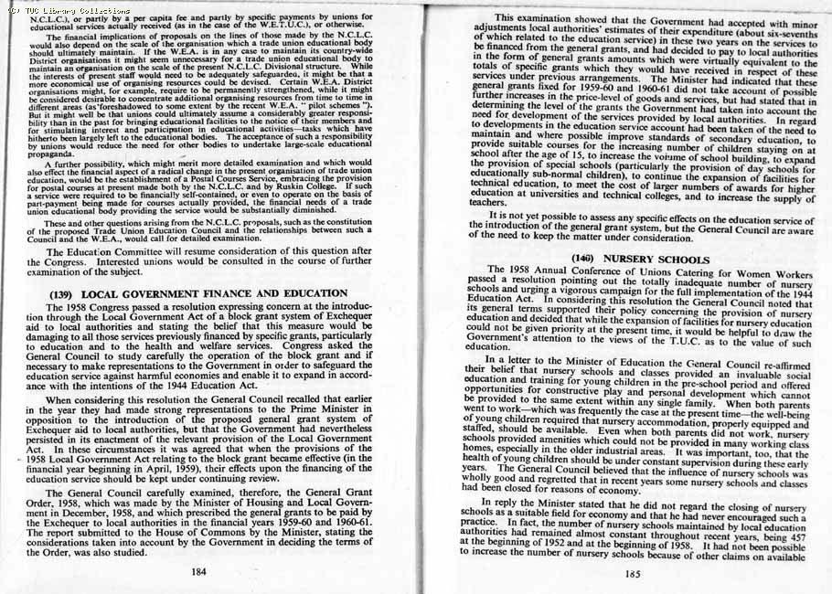 TUC Report, 1959
