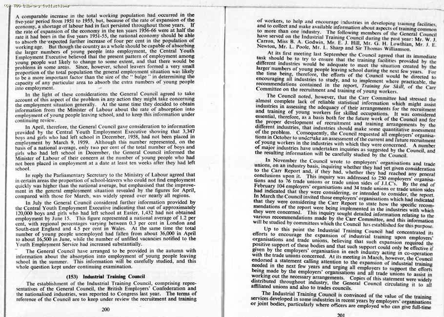 TUC Report, 1959