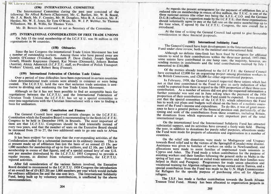 TUC Report, 1959