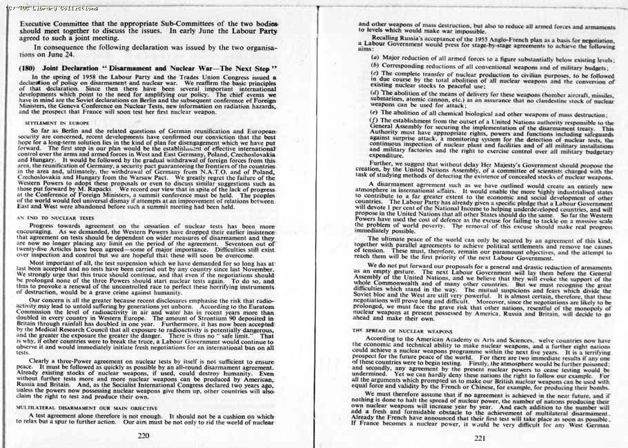 TUC Report, 1959