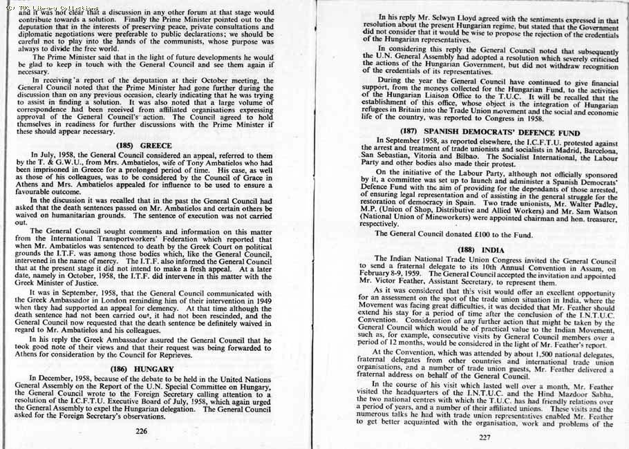 TUC Report, 1959