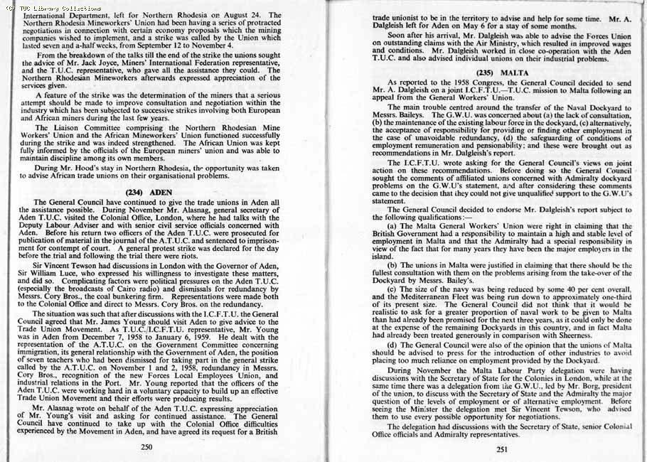 TUC Report, 1959
